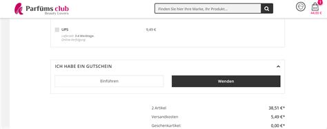parfümsclub gutschein